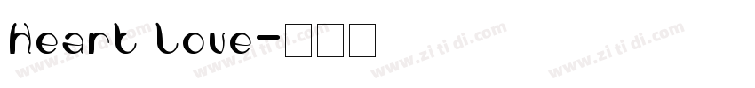 Heart Love字体转换